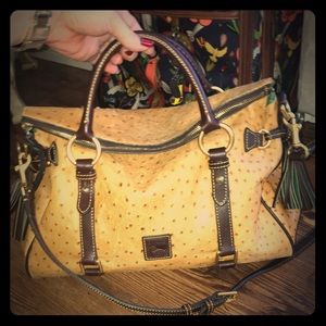 Dooney & Burke Ostrich Embossed Satchel, $100